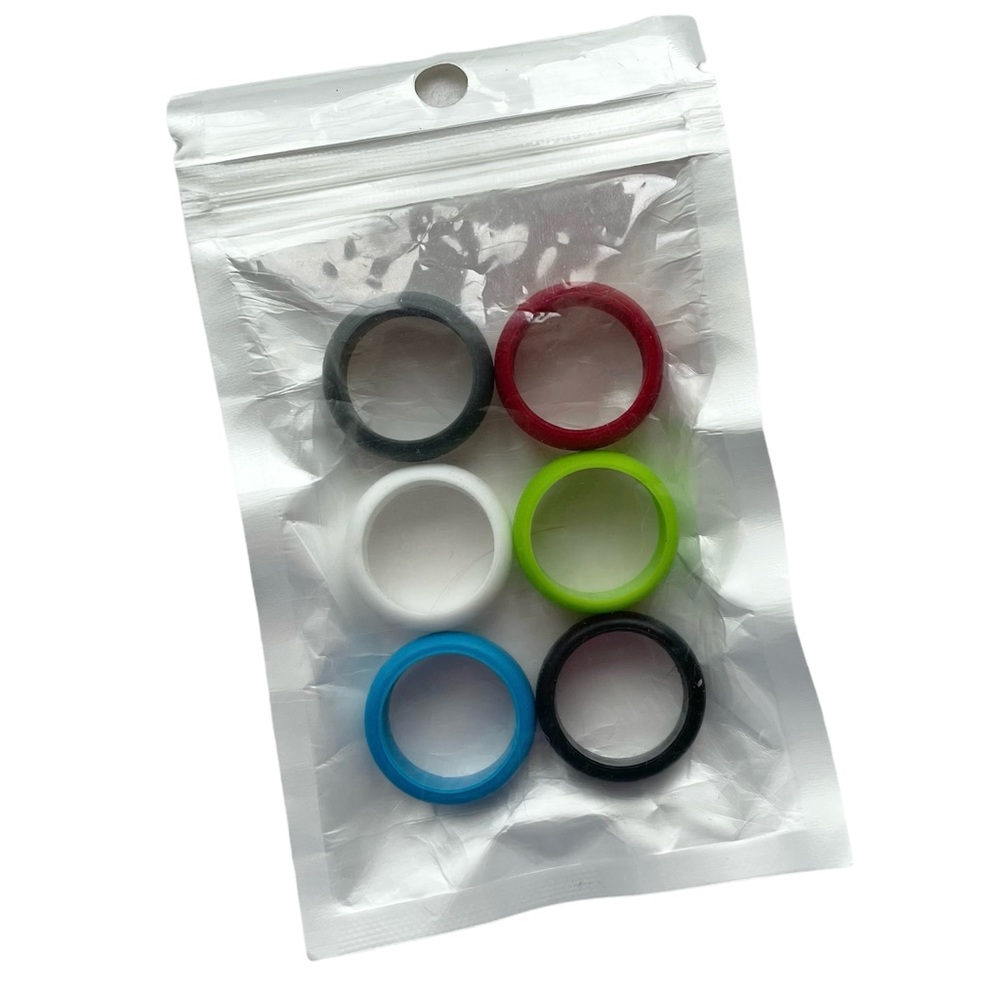 NEW - 6 Rings - Silicone Bands Size 9/10